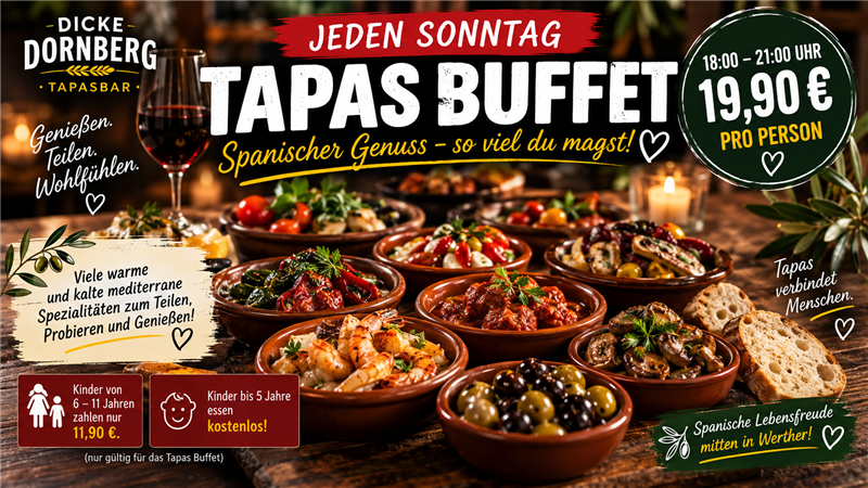 Tapasbuffet – All You Can Eat